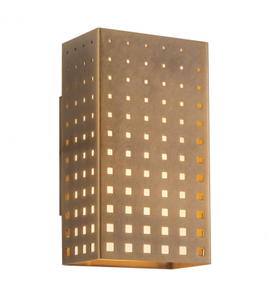 WS70809-VB-Astoria 9-in Brass dimmable LED Wall Sconce