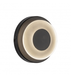WS97204-BK/FR-Stephord 4-in Black/Frosted Glass LED Wall Sconce