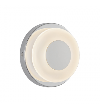 WS97204-CH/FR-Stephord 4-in Chrome/Frosted Glass LED Wall Sconce