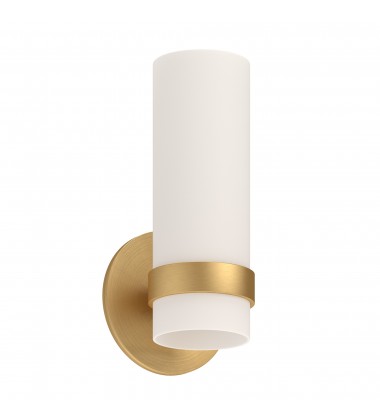  WS9809-BG-Milano 9-in Brushed Gold LED Wall Sconce