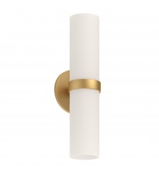  WS9815-BG-Milano 15-in Brushed Gold LED Wall Sconce