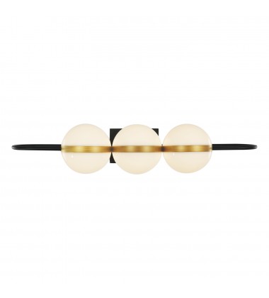  WV302003MBBG-Tagliato 32-in Matte Black/Brushed Gold LED Wall/Vanity