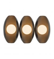 WV305315UB-Cortez 16-in Black dimmable LED Bathroom Vanity Light