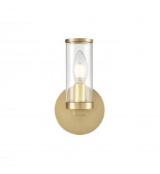 WV309001NBCG-Revolve Clear Glass/Natural Brass 1 Light Wall/Vanity WV309001NBCG-Revolve Clear Glass/Natural Brass 1 Light Wall/Vanity