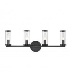 WV309044UBCG-Revolve Clear Glass/Urban Bronze 4 Lights Wall/Vanity