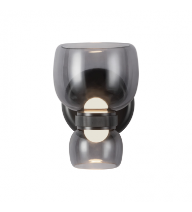 WV310205UBSM-Sutton 8-in Black dimmable LED Bathroom Vanity Light WV310205UBSM-Sutton 8-in Black dimmable LED Bathroom Vanity Light