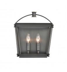  WV312202UB-Manor Urban Bronze 2 Lights Wall/Vanity