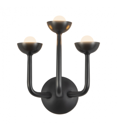 WV313011UB-Spade 11-in Black dimmable LED Bathroom Vanity Light