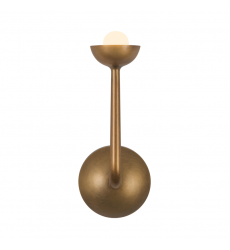 WV313103VB-Spade 5-in Brass dimmable LED Bathroom Vanity Light WV313103VB-Spade 5-in Brass dimmable LED Bathroom Vanity Light