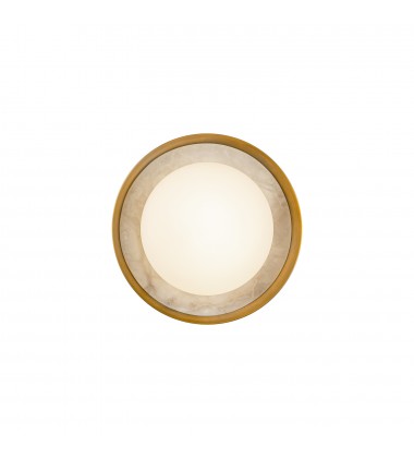 WV320108VB-Alonso 8-in Vintage Brass LED Wall/Vanity WV320108VB-Alonso 8-in Vintage Brass LED Wall/Vanity