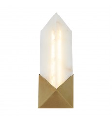  WV323112VBAR-Caesar 12-in Vintage Brass/Alabaster LED Wall/Vanity