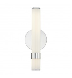WV324114PNGO-Madison 14-in Polished Nickel/Glossy Opal LED Wall/Vanity  WV324114PNGO-Madison 14-in Polished Nickel/Glossy Opal LED Wall/Vanity