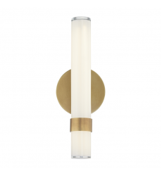 WV324114VBGO-UNV-Madison 14-in Vintage Brass/Glossy Opal LED Wall/Vanity WV324114VBGO-UNV-Madison 14-in Vintage Brass/Glossy Opal LED Wall/Vanity