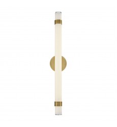 WV324230VBGO-Madison 30-in Vintage Brass/Glossy Opal LED Wall/Vanity  WV324230VBGO-Madison 30-in Vintage Brass/Glossy Opal LED Wall/Vanity