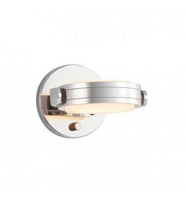 WV325106PNAR-Blanco 6-in Polished Nickel/Alabaster LED Wall/Vanity  WV325106PNAR-Blanco 6-in Polished Nickel/Alabaster LED Wall/Vanity