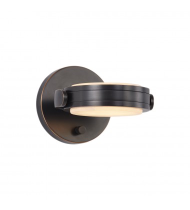 WV325106UBAR-Blanco 6-in Urban Bronze/Alabaster LED Wall/Vanity  WV325106UBAR-Blanco 6-in Urban Bronze/Alabaster LED Wall/Vanity