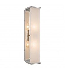  WV327019PNAR-Abbott 19-in Polished Nickel/Alabaster 2 Lights Wall/Vanity