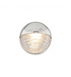  WV330106PNCR-Palais 6-in Polished Nickel/Ribbed Glass LED Wall/Vanity
