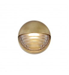  WV330106VBCR-Palais 6-in Ribbed Glass/Vintage Brass LED Wall/Vanity