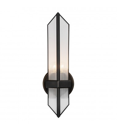 WV332904UBCR-Cairo 4-in Ribbed Glass/Urban Bronze 1 Light Wall/Vanity WV332904UBCR-Cairo 4-in Ribbed Glass/Urban Bronze 1 Light Wall/Vanity