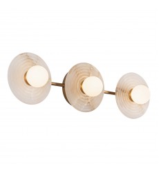  WV346322VBAR-Dahlia 22-in Vintage Brass/Alabaster LED Wall/Vanity