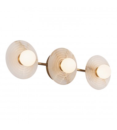  WV346322VBAR-Dahlia 22-in Vintage Brass/Alabaster LED Wall/Vanity