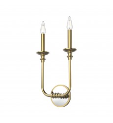  WV351502VB-Peabody Vintage Brass 2 Lights Wall/Vanity
