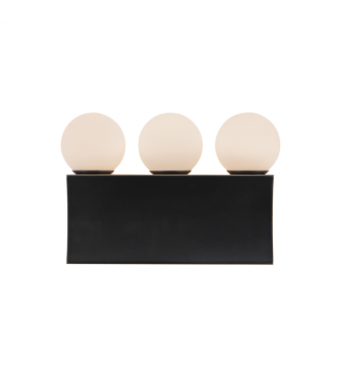 WV364312UB-Sinclair 12-in Black dimmable LED Bathroom Vanity Light WV364312UB-Sinclair 12-in Black dimmable LED Bathroom Vanity Light