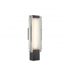  WV374118UBCR-Alai 17-in Urban Bronze/Ribbed Glass LED Wall Vanity