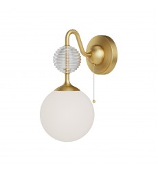  WV415306BGOP-Celia 6-in Brushed Gold/Opal Glass 1 Light Wall/Vanity