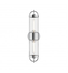  WV461102CH-Lancaster 5-in Chrome 2 Lights Wall/Vanity