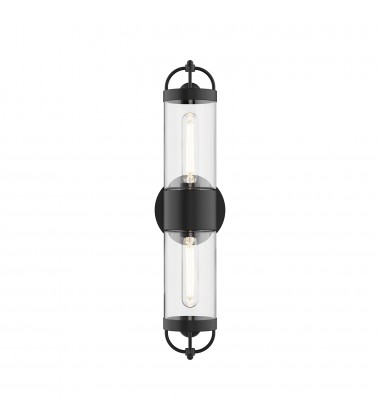 WV461102MB-Lancaster 5-in Matte Black 2 Lights Wall/Vanity WV461102MB-Lancaster 5-in Matte Black 2 Lights Wall/Vanity