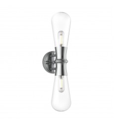  WV464002CH-Marcel 5-in Chrome 2 Lights Wall/Vanity