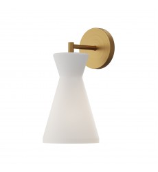  WV473706AGOP-Betty 6-in Aged Gold/Opal Glass 1 Light Wall/Vanity
