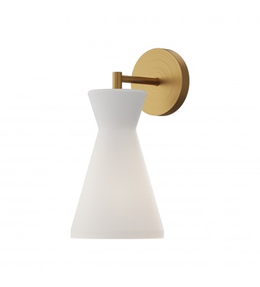  WV473706AGOP-Betty 6-in Aged Gold/Opal Glass 1 Light Wall/Vanity