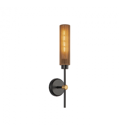 WV491120MBTJ-Colby 20-in Matte Black/Tan Jute Socket Wall/Vanity Light