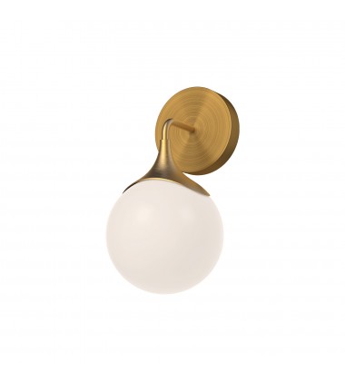 WV505106AGOP-Nouveau 12-in Aged Gold/Opal Matte Glass 1 Light Wall/Vanity WV505106AGOP-Nouveau 12-in Aged Gold/Opal Matte Glass 1 Light Wall/Vanity