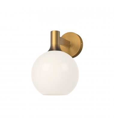  WV506108AGOP-Castilla 8-in Aged Gold/Opal Matte Glass 1 Light Wall/Vanity