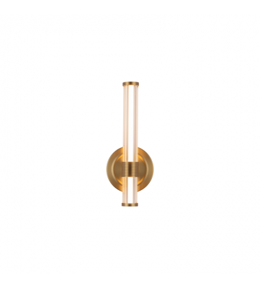 WV509012BG-UNV-Elsie 12-in Brushed Gold LED Wall/Vanity Light