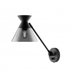 WV521008MBSM-Mauer 8-in Matte Black/Smoked 1 Light Wall/Vanity WV521008MBSM-Mauer 8-in Matte Black/Smoked 1 Light Wall/Vanity