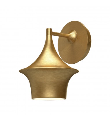  WV523007BG-Emiko 7-in Brushed Gold 1 Light Wall/Vanity
