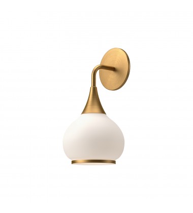 WV524006AGOP-Hazel 6-in Aged Gold/Opal Matte Glass 1 Light Wall/Vanity WV524006AGOP-Hazel 6-in Aged Gold/Opal Matte Glass 1 Light Wall/Vanity