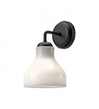  WV540106MBGO-Westlake 6-in Glossy Opal Glass/Matte Black 1 Light Wall/Vanity