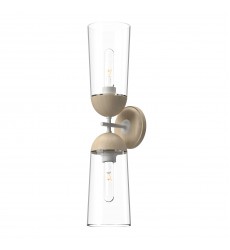  WV542226WHWK-Emil 5-in White/White Oak 2 Lights Wall/Vanity
