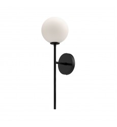  WV549101MBOP-Cassia 6-in Matte Black/Opal Matte Glass 1 Light Wall/Vanity