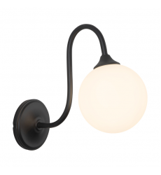 WV561106MB-Bancroft 12-in Black Bathroom Vanity Light