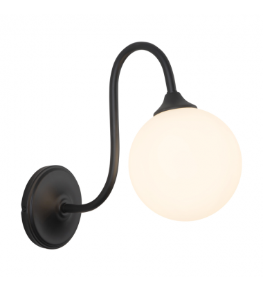 WV561106MB-Bancroft 12-in Black Bathroom Vanity Light WV561106MB-Bancroft 12-in Black Bathroom Vanity Light