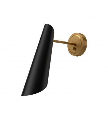  WV572205MBAG-Gabriel 5-in Aged Gold/Matte Black 1 Light Wall/Vanity