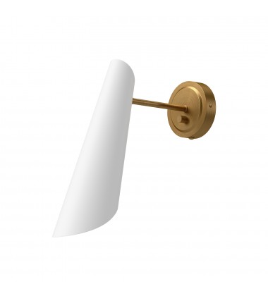  WV572205WHAG-Gabriel 5-in Aged Gold/White 1 Light Wall/Vanity