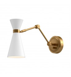 WV574524WHAG-Blake 5-in Aged Gold/White 1 Light Wall/Vanity WV574524WHAG-Blake 5-in Aged Gold/White 1 Light Wall/Vanity